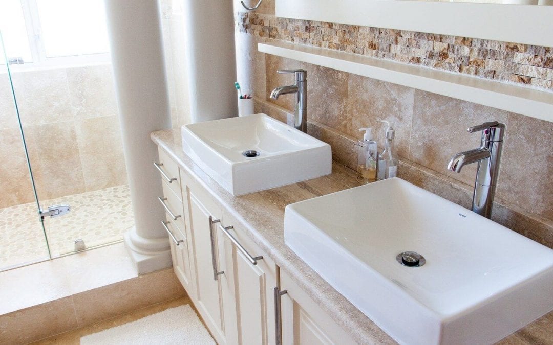 remodel the bathroom by installing new faucets